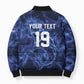 Custom World Football 2026 Cabo Verde Bomber Puffer Jacket Go Blue Sharks Glory