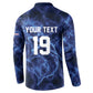 Custom World Football 2026 Cabo Verde Button Sweatshirt Go Blue Sharks Glory