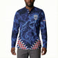 Custom World Football 2026 Cabo Verde Button Sweatshirt Go Blue Sharks Glory
