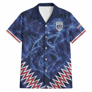 Custom World Football 2026 Cabo Verde Hawaiian Shirt Go Blue Sharks Glory