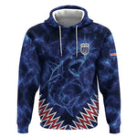 Custom World Football 2026 Cabo Verde Hoodie Go Blue Sharks Glory