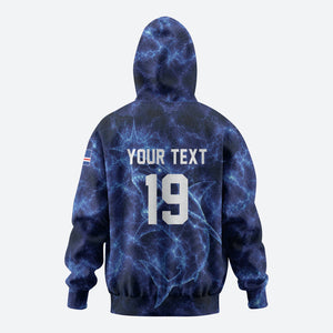 Custom World Football 2026 Cabo Verde Hoodie Go Blue Sharks Glory