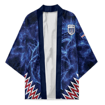 Custom World Football 2026 Cabo Verde Kimono Go Blue Sharks Glory