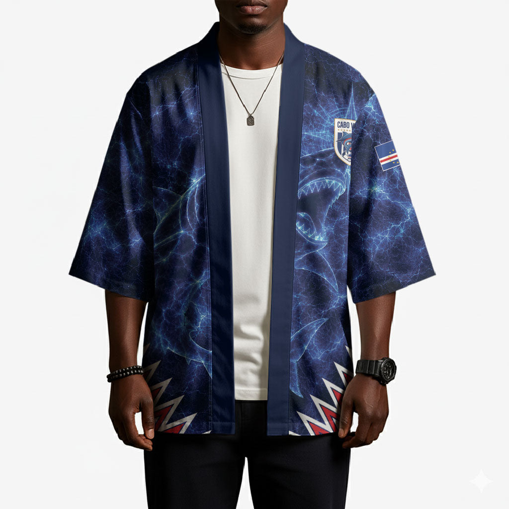 Custom World Football 2026 Cabo Verde Kimono Go Blue Sharks Glory
