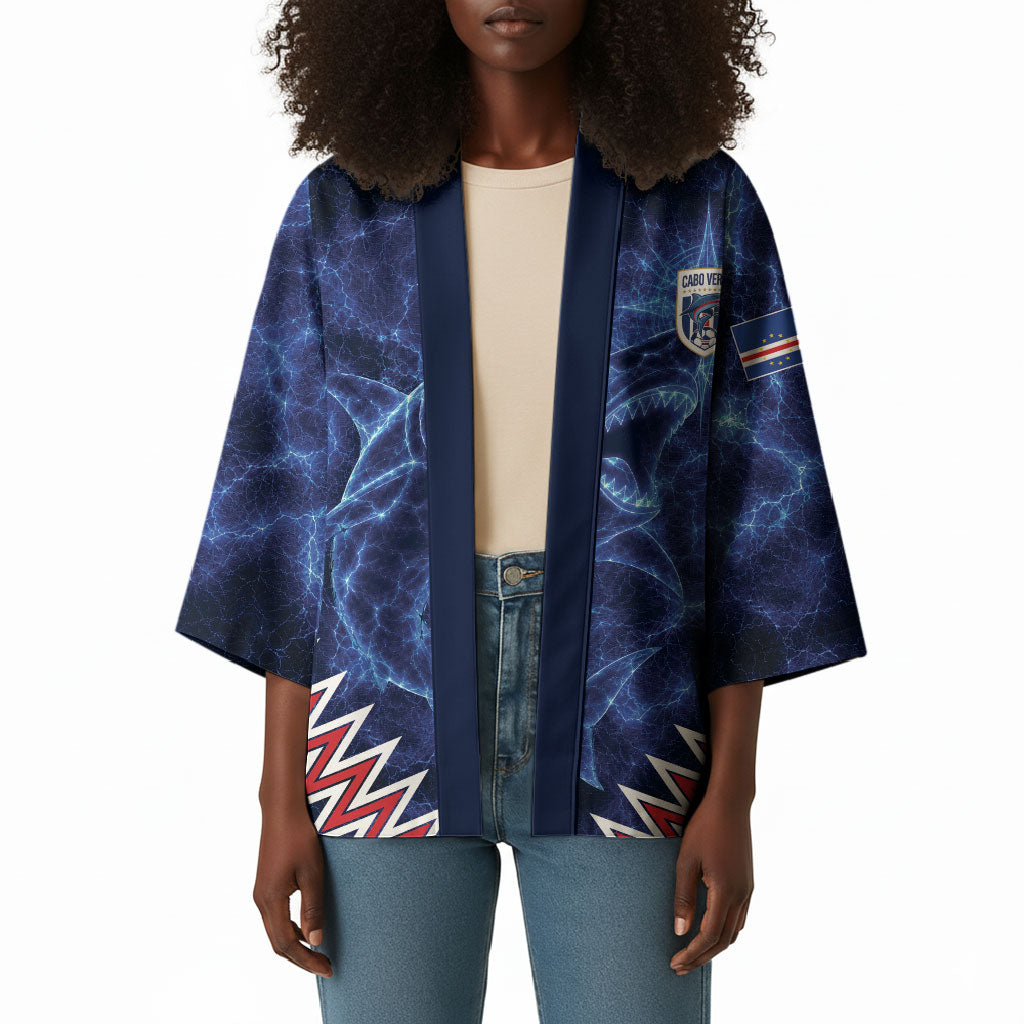 Custom World Football 2026 Cabo Verde Kimono Go Blue Sharks Glory