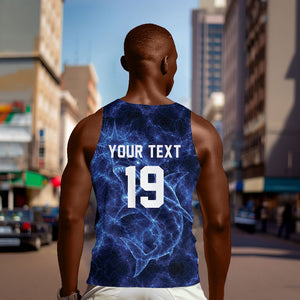Custom World Football 2026 Cabo Verde Men Tank Top Go Blue Sharks Glory