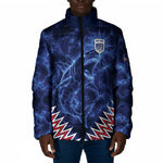 Custom World Football 2026 Cabo Verde Padded Jacket Go Blue Sharks Glory