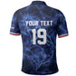 Custom World Football 2026 Cabo Verde Polo Shirt Go Blue Sharks Glory