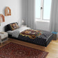 Black Jamaicans Rasta Lion Bedding Set Reggae Lion Breaking Wall Design - African Pride