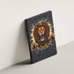 Black Jamaicans Rasta Lion Canvas Wall Art Reggae Lion Breaking Wall Design - African Pride