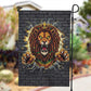 Black Jamaicans Rasta Lion Garden Flag Reggae Lion Breaking Wall Design - African Pride