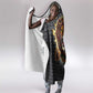 Black Jamaicans Rasta Lion Hooded Blanket Reggae Lion Breaking Wall Design - African Pride