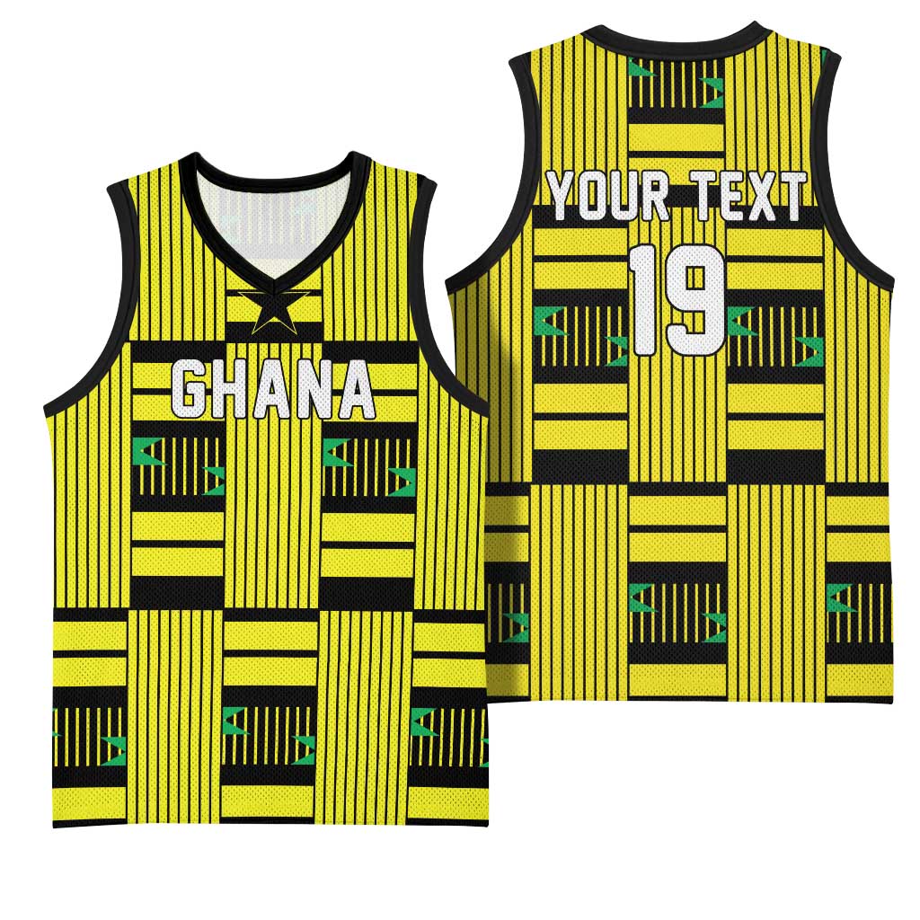 Custom World Football 2026 Ghana Basketball Jersey Rise With The Black Stars