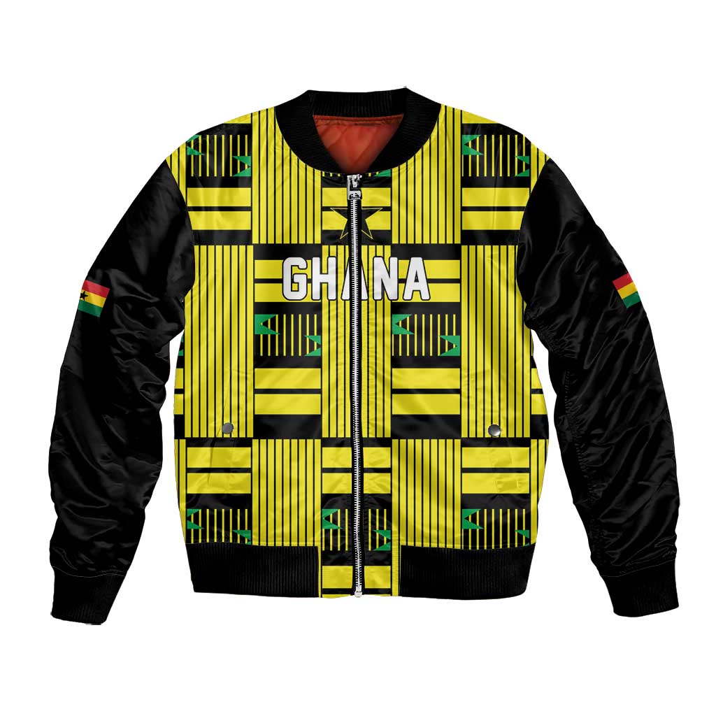 Custom World Football 2026 Ghana Bomber Jacket Rise With The Black Stars