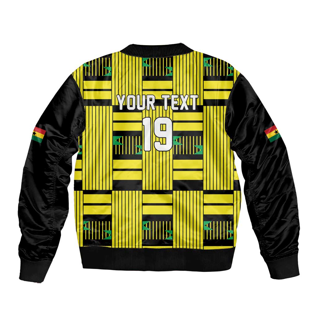 Custom World Football 2026 Ghana Bomber Jacket Rise With The Black Stars