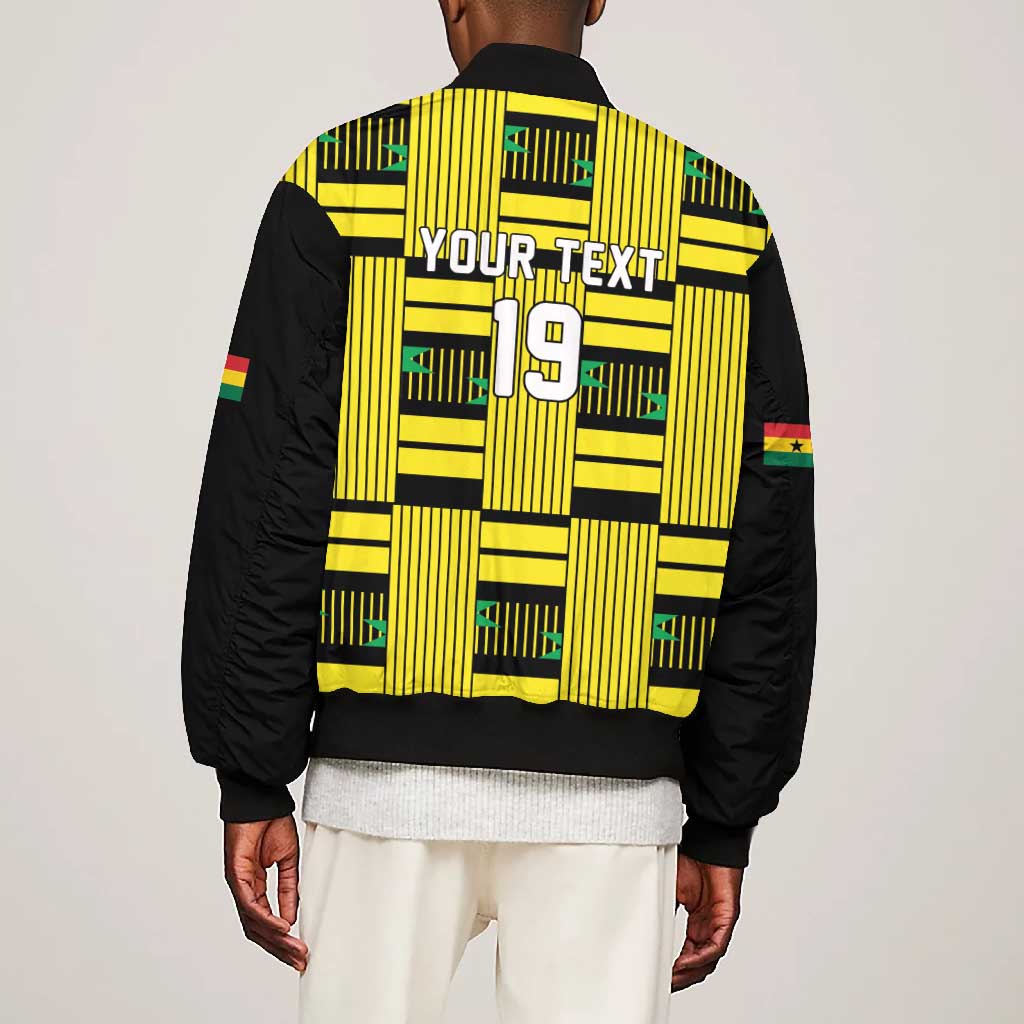 Custom World Football 2026 Ghana Bomber Jacket Rise With The Black Stars