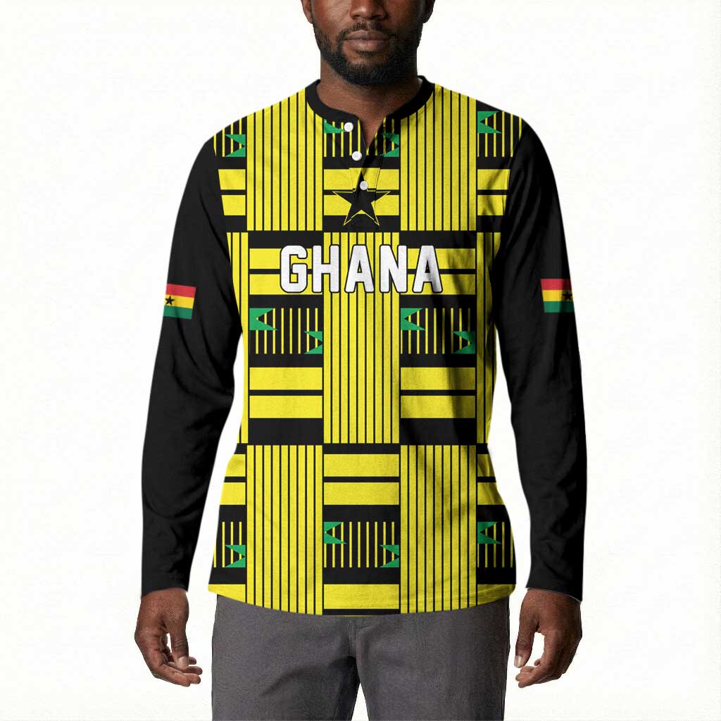 Custom World Football 2026 Ghana Button Sweatshirt Rise With The Black Stars