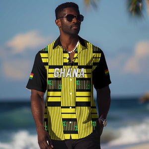 Custom World Football 2026 Ghana Hawaiian Shirt Rise With The Black Stars