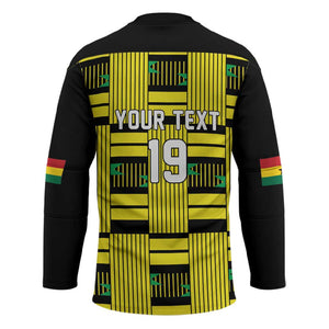 Custom World Football 2026 Ghana Hockey Jersey Rise With The Black Stars