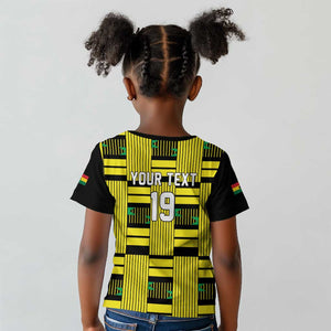 Custom World Football 2026 Ghana Kid T shirt Rise With The Black Stars