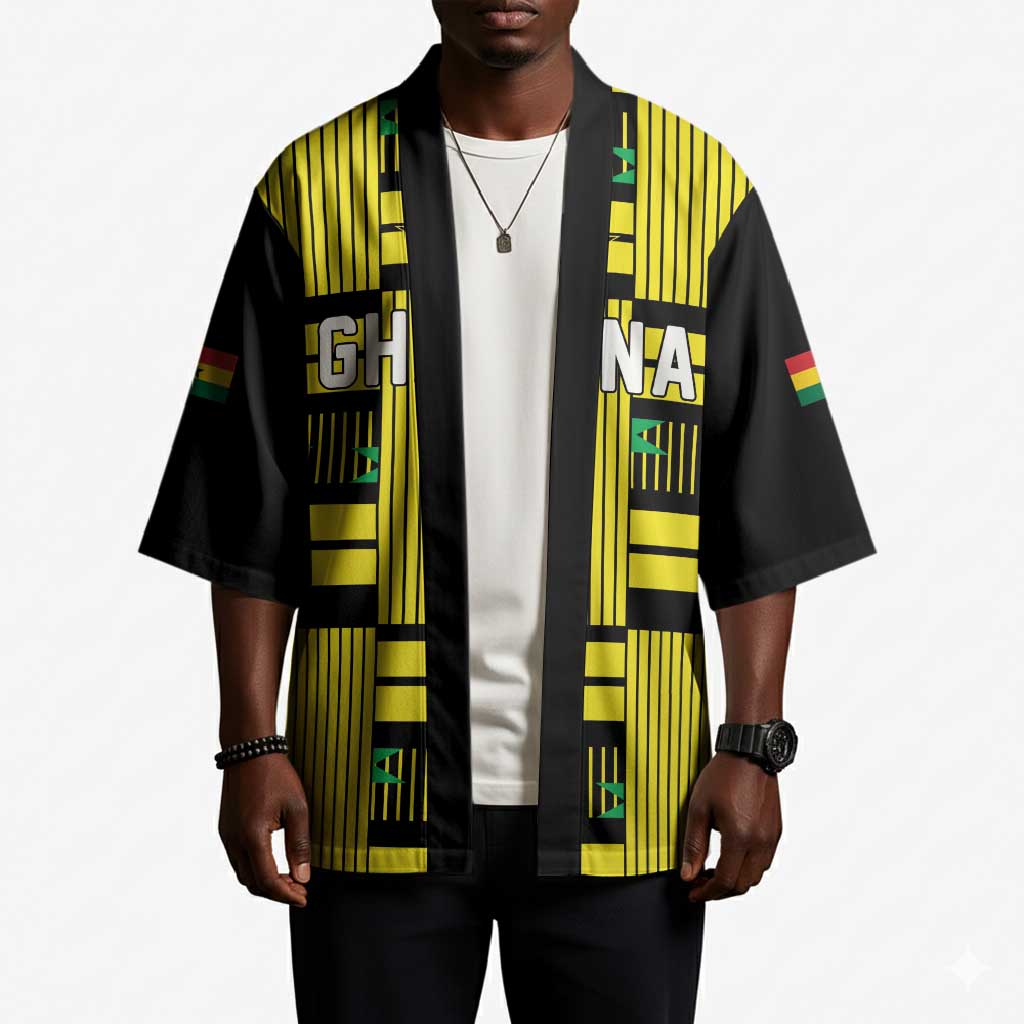 Custom World Football 2026 Ghana Kimono Rise With The Black Stars