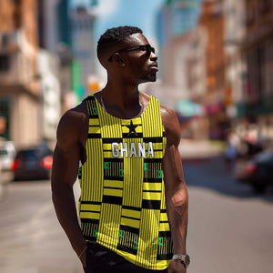 Custom World Football 2026 Ghana Men Tank Top Rise With The Black Stars