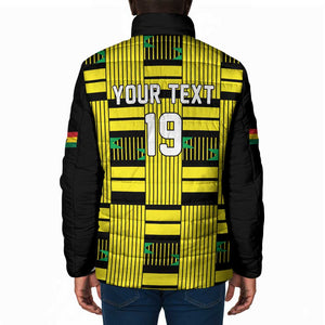 Custom World Football 2026 Ghana Padded Jacket Rise With The Black Stars