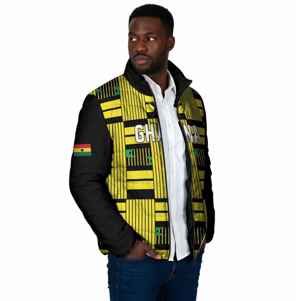 Custom World Football 2026 Ghana Padded Jacket Rise With The Black Stars