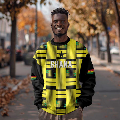 Custom World Football 2026 Ghana Sweatshirt Rise With The Black Stars