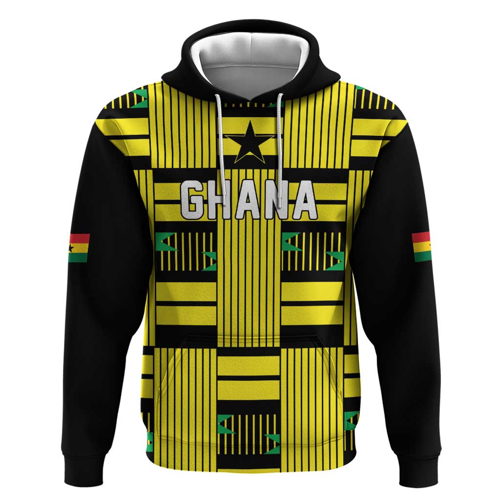Custom World Football 2026 Ghana Zip Hoodie Rise With The Black Stars