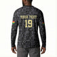 Custom World Football 2026 Ghana Button Sweatshirt Black Stars Rise with Black Adinkra Pattern