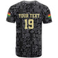 Custom World Football 2026 Ghana T shirt Black Stars Rise with Black Adinkra Pattern