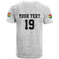 Custom World Football 2026 Ghana T shirt Black Stars Rise with White Adinkra Pattern