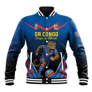 Custom World Football 2026 DR Congo Baseball Jacket Les Leopards Coupe du Monde Glory