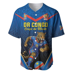 Custom World Football 2026 DR Congo Baseball Jersey Les Leopards Coupe du Monde Glory