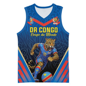 Custom World Football 2026 DR Congo Basketball Jersey Les Leopards Coupe du Monde Glory