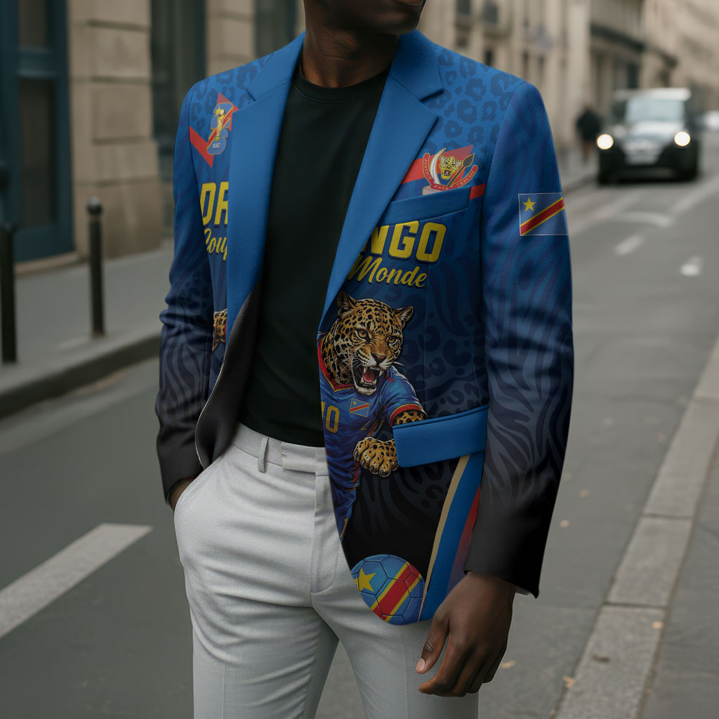 Custom World Football 2026 DR Congo Blazer Les Leopards Coupe du Monde Glory
