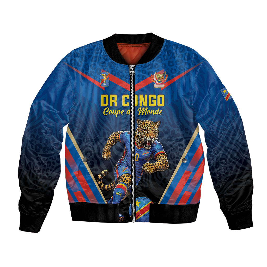 Custom World Football 2026 DR Congo Bomber Jacket Les Leopards Coupe du Monde Glory