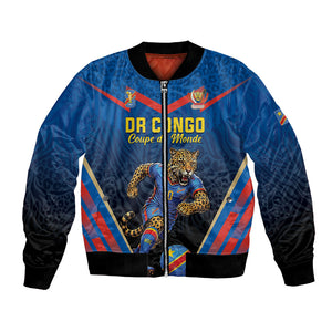 Custom World Football 2026 DR Congo Bomber Jacket Les Leopards Coupe du Monde Glory