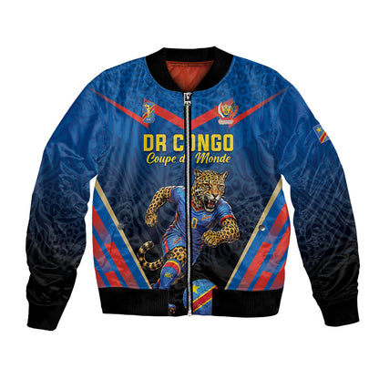 Custom World Football 2026 DR Congo Bomber Jacket Les Leopards Coupe du Monde Glory