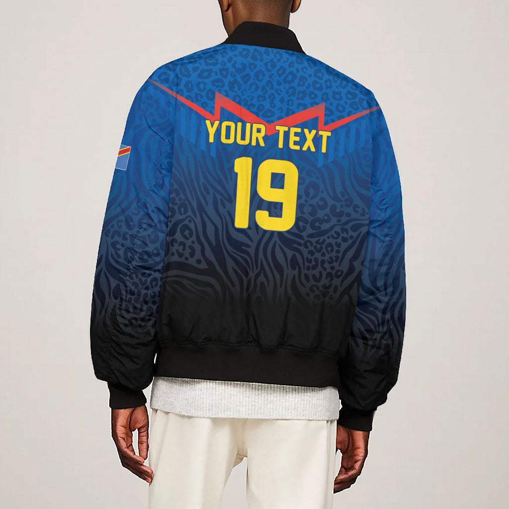 Custom World Football 2026 DR Congo Bomber Jacket Les Leopards Coupe du Monde Glory