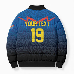Custom World Football 2026 DR Congo Bomber Puffer Jacket Les Leopards Coupe du Monde Glory