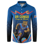 Custom World Football 2026 DR Congo Button Sweatshirt Les Leopards Coupe du Monde Glory