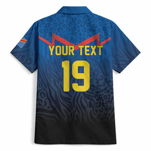 Custom World Football 2026 DR Congo Hawaiian Shirt Les Leopards Coupe du Monde Glory