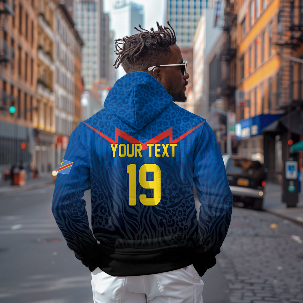 Custom World Football 2026 DR Congo Hoodie Les Leopards Coupe du Monde Glory
