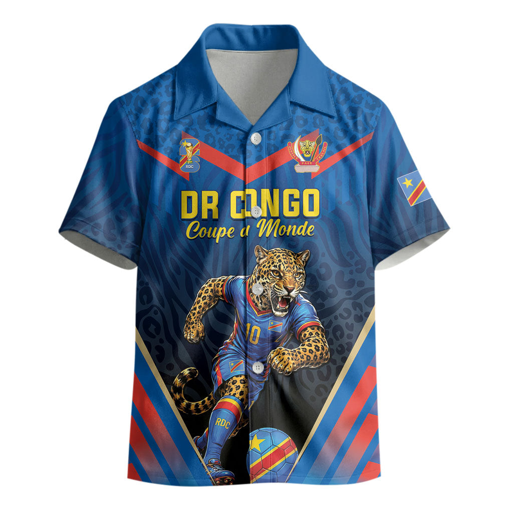 Custom World Football 2026 DR Congo Kid Hawaiian Shirt Les Leopards Coupe du Monde Glory