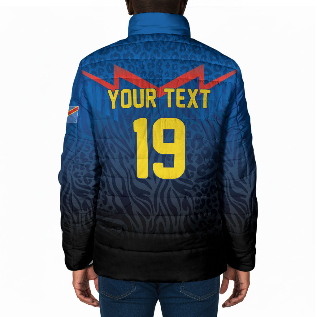 Custom World Football 2026 DR Congo Padded Jacket Les Leopards Coupe du Monde Glory