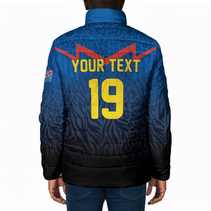 Custom World Football 2026 DR Congo Padded Jacket Les Leopards Coupe du Monde Glory