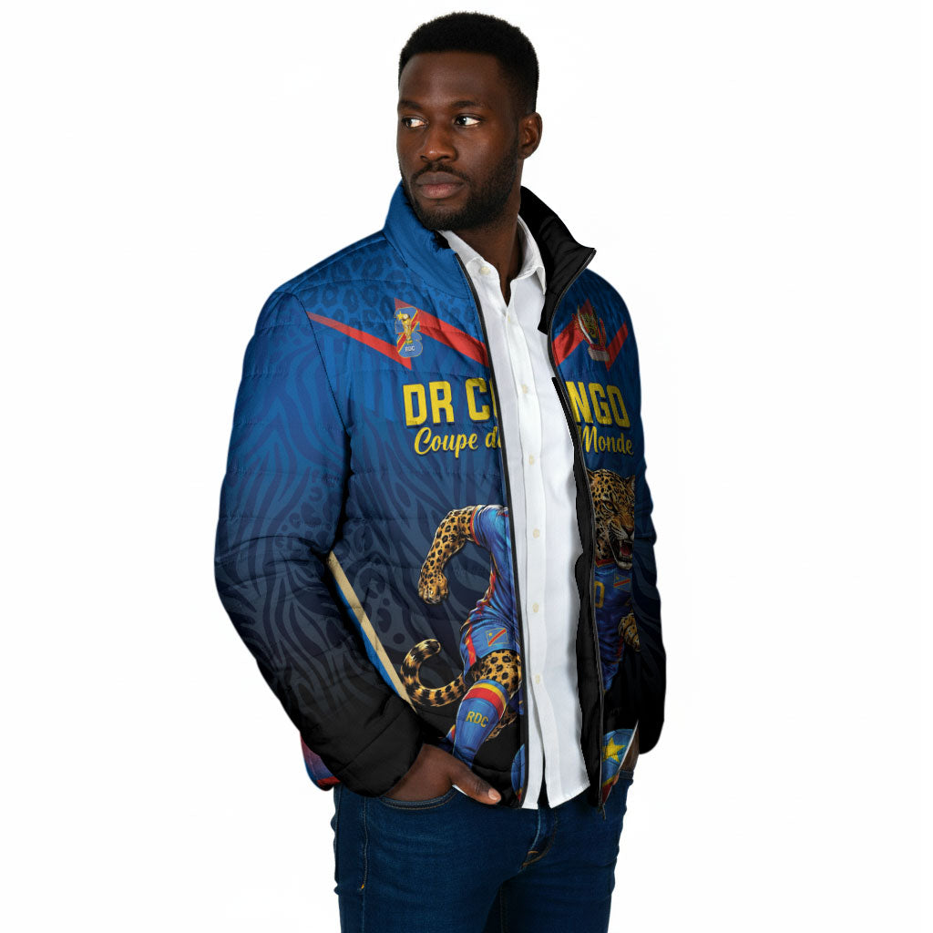 Custom World Football 2026 DR Congo Padded Jacket Les Leopards Coupe du Monde Glory