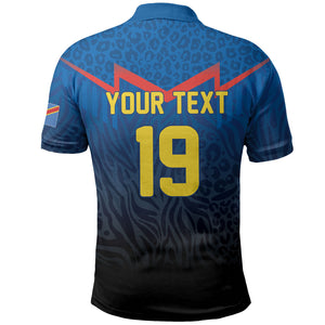 Custom World Football 2026 DR Congo Polo Shirt Les Leopards Coupe du Monde Glory